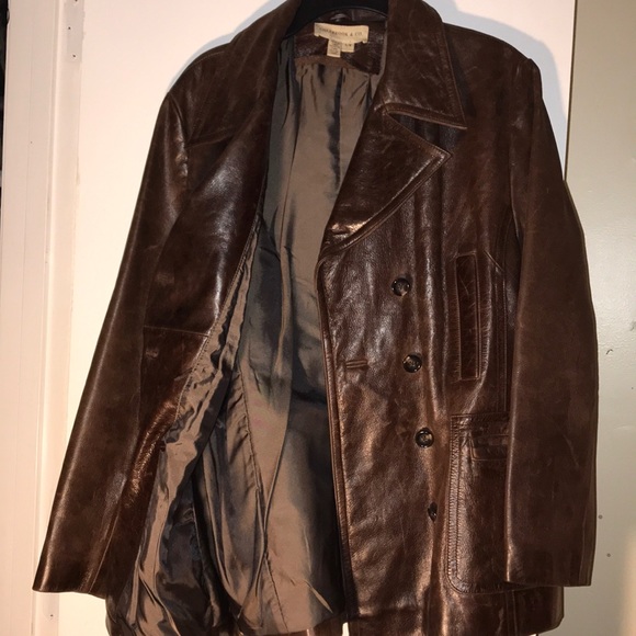 Colebrook and Co Genuine Leather Jacket Trench